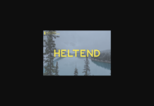 Heltend Font Heltend Font Poster 1
