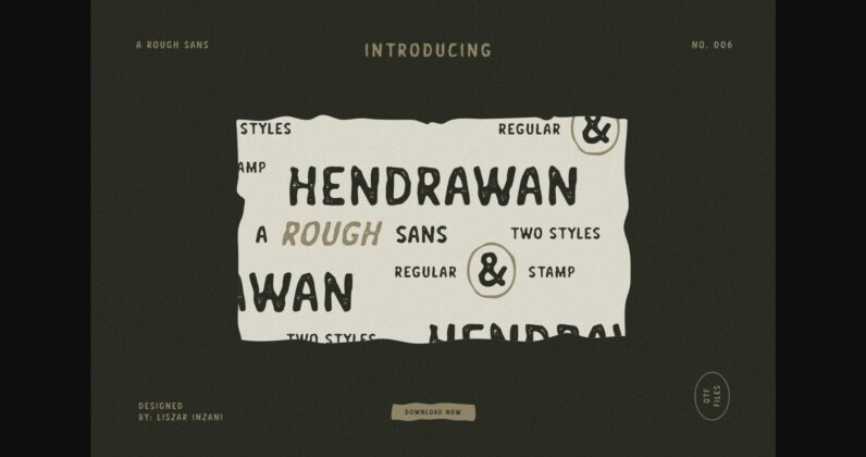 Hendrawan Font Poster 3