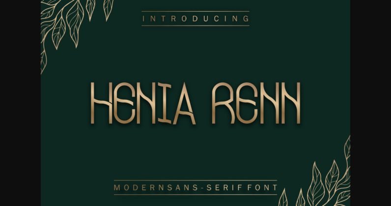 Henia Renn Font Poster 3