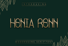 Henia Renn Font Poster 1