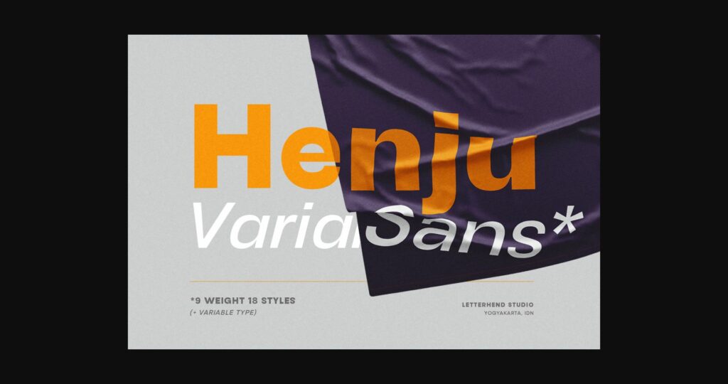 Henju Font Poster 3