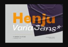 Henju Font Poster 1