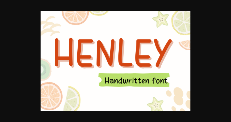 Henley Font Poster 3