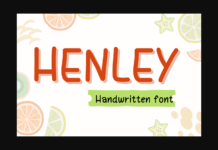 Henley Font Poster 1