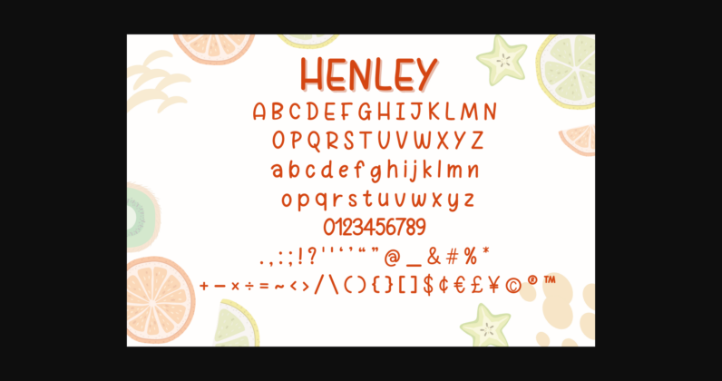 Henley Font Poster 4