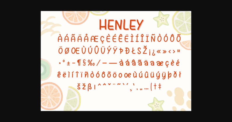 Henley Font Poster 5