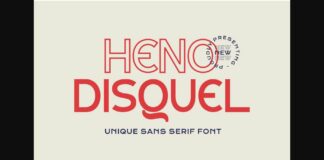 Heno Disquel Font Poster 1