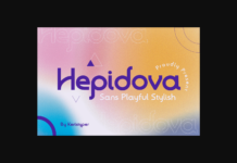 Hepidova Font Poster 1