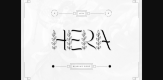 Hera Font Poster 1