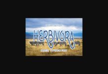 Herbivora Font Poster 1