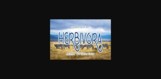 Herbivora Font Poster 1