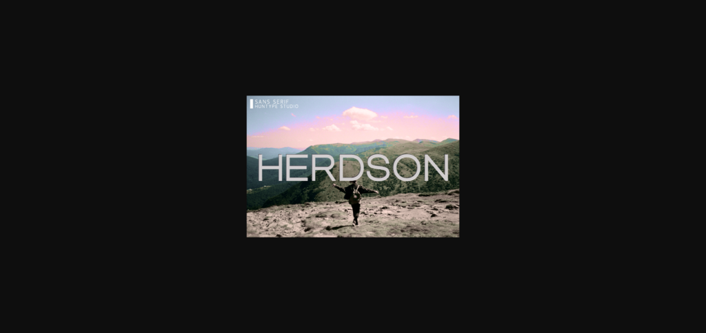 Herdson Font Poster 1