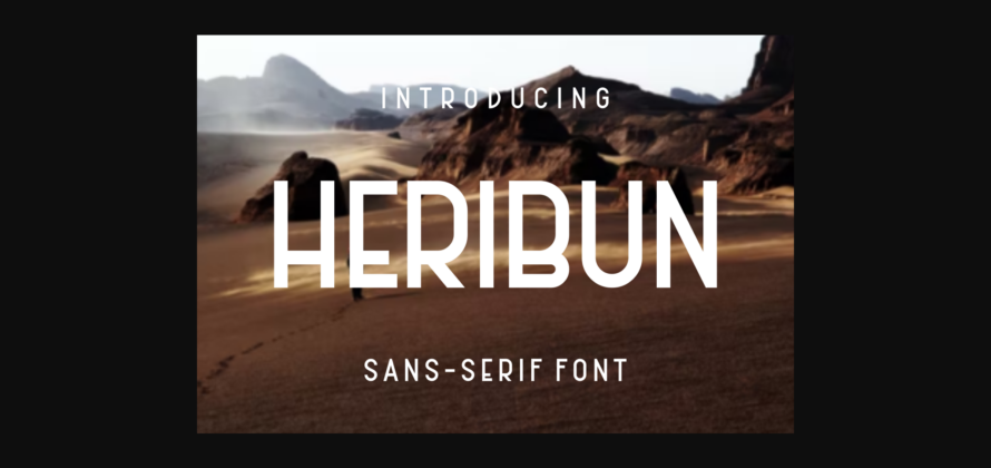 Heribun Font Poster 3