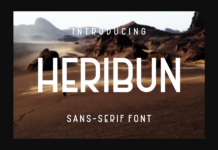 Heribun Font Poster 1