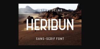 Heribun Font Poster 1