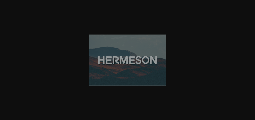 Hermeson Font Poster 3