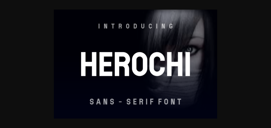 Herochi Font Poster 3