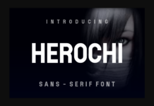 Herochi Font Poster 1