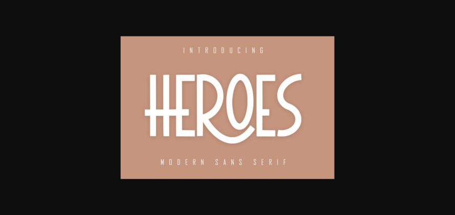 Heroes Font Poster 3