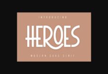 Heroes Font Poster 1