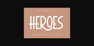 Heroes Font Poster 1