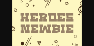 Heroes Newbie Font Poster 1