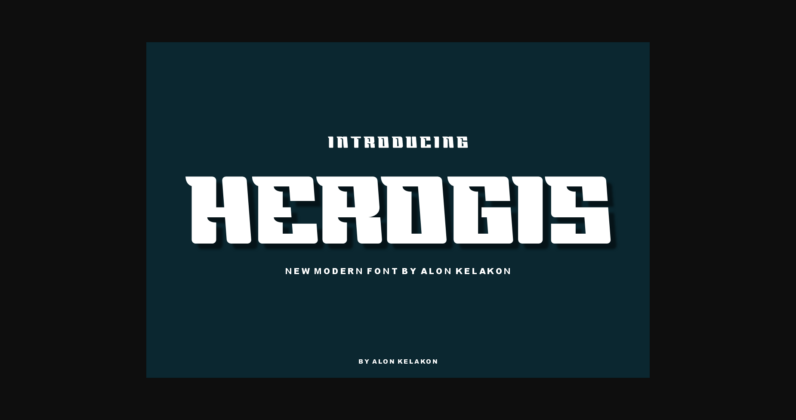 Herogis Font Poster 1