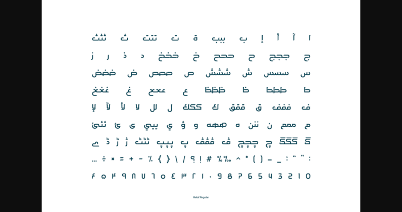 Hetaf Font Poster 7