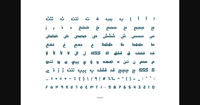 Hetaf Font Poster 8