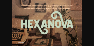 Hexanova Font Poster 1