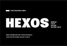 Hexos Font Poster 1