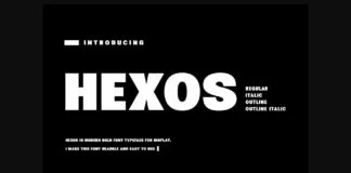 Hexos Font Poster 1
