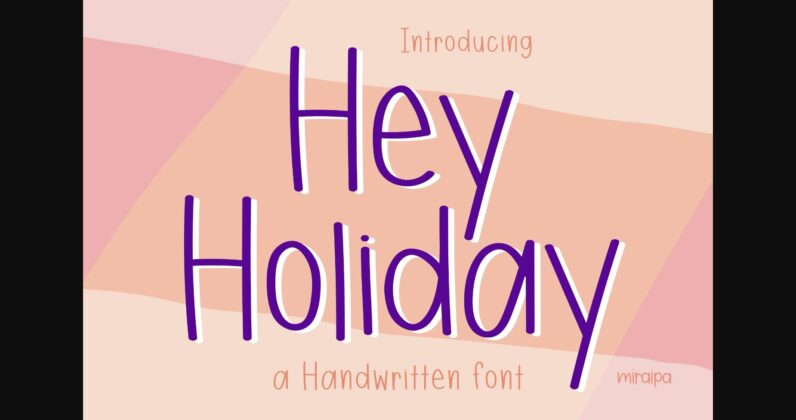 Hey Holiday Font Poster 3