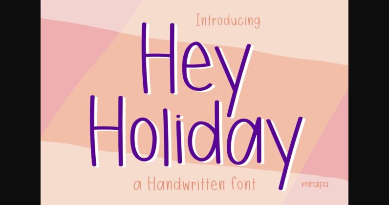 Hey Holiday Font Poster 1