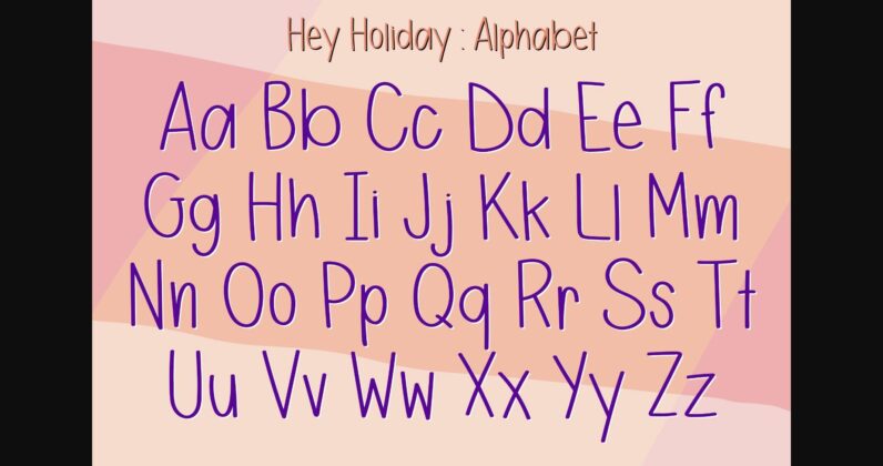 Hey Holiday Font Poster 5