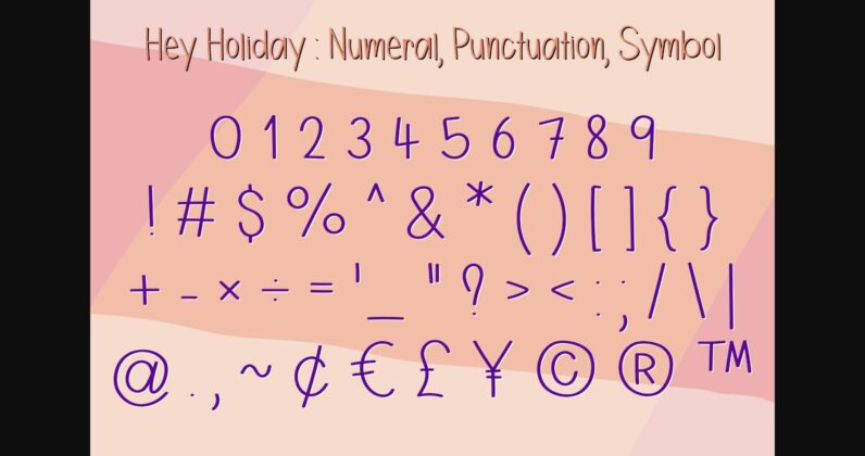 Hey Holiday Font Poster 6