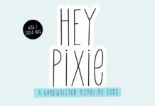 Hey Pixie Font Poster 1