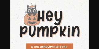 Hey Pumpkin Font Poster 1