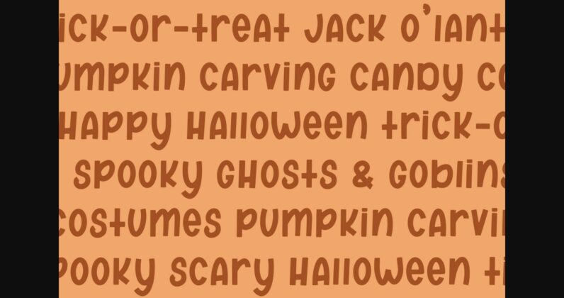 Hey Pumpkin Font Poster 8