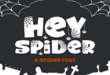 Hey Spider Font Poster 1