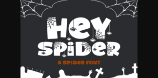 Hey Spider Font Poster 1