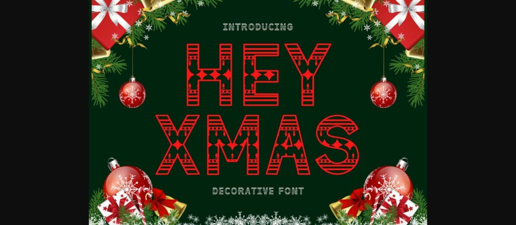 Hey Xmas Font Poster 3