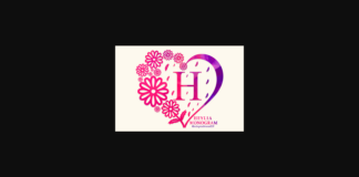 Heylia Monogram Font Poster 1