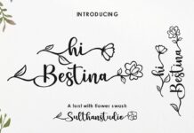 Hi Bestina Font Poster 1