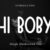 Hi Boby Font