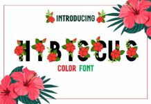 Hibiscus Font Poster 1