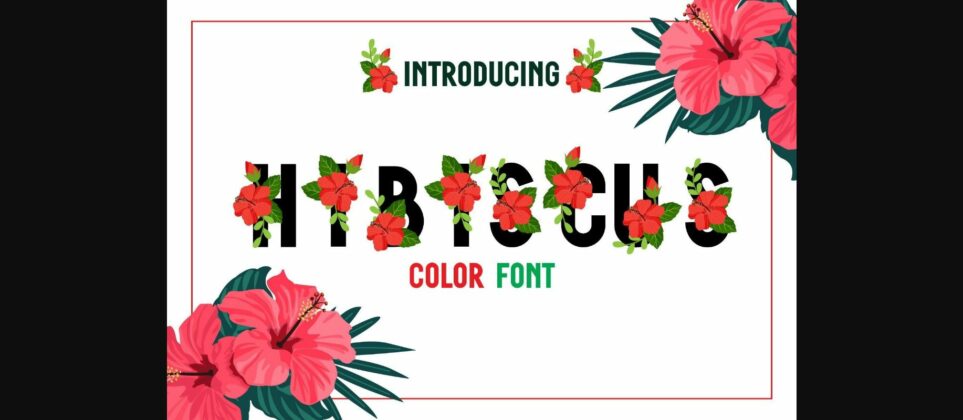 Hibiscus Font Poster 1