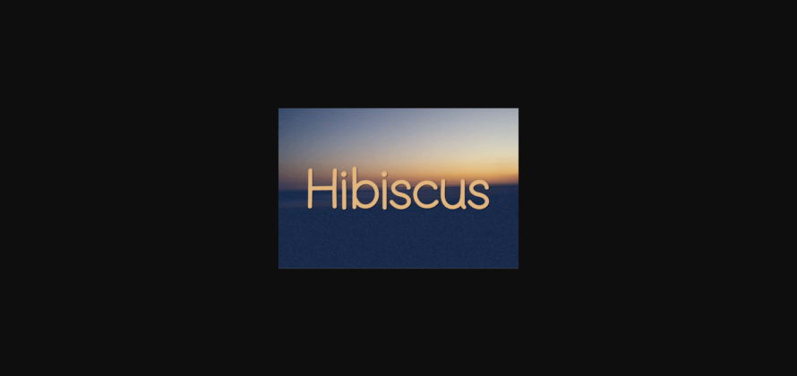 Hibiscus Font Poster 1