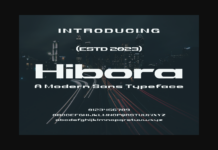 Hibora Font Poster 1