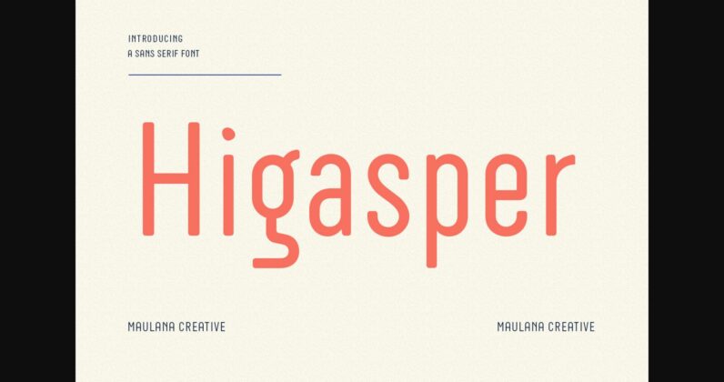 Higasper Font Poster 3